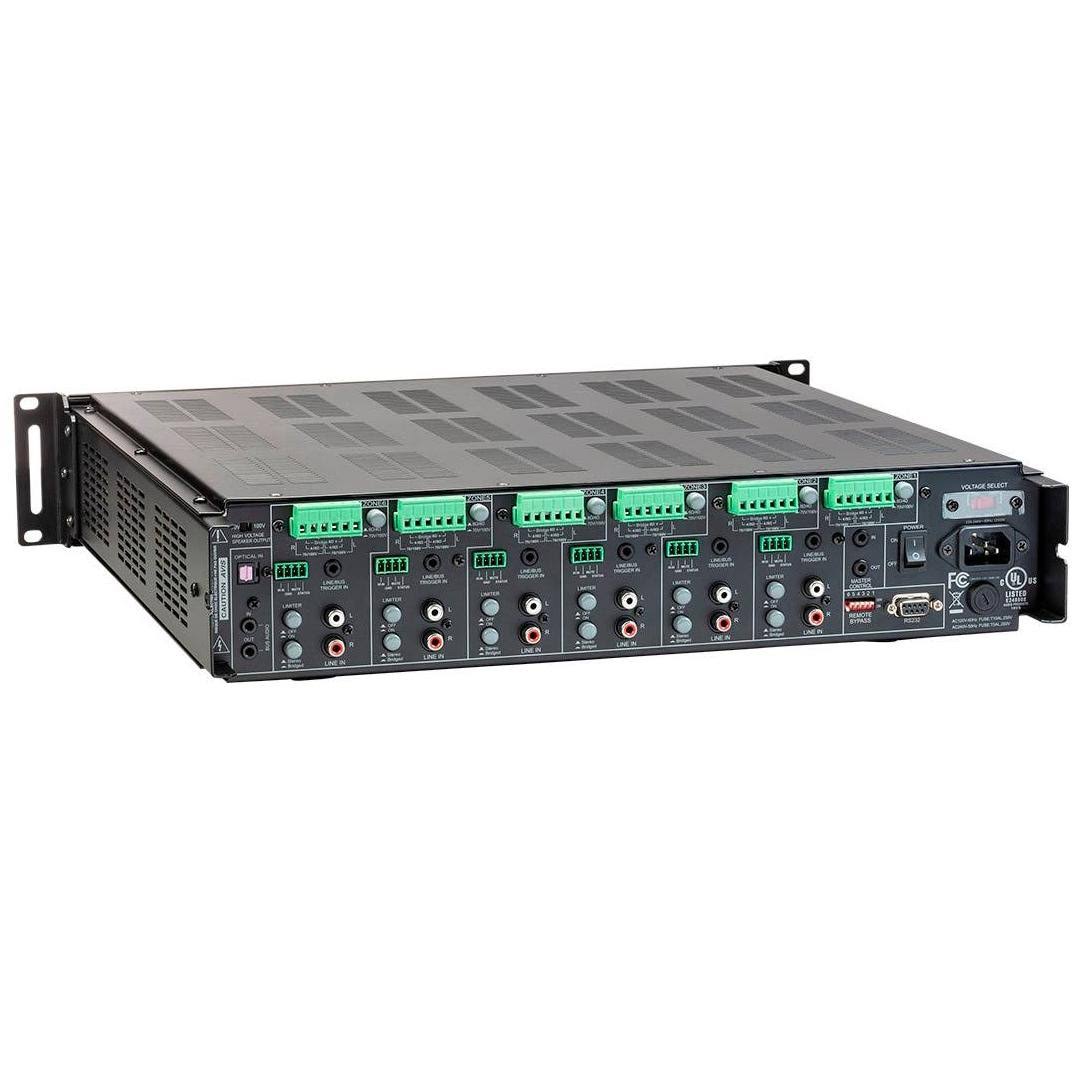 6 Zone 12 Channel Amplifier with RS232 and 70V and 4-Ohm Output Z6341