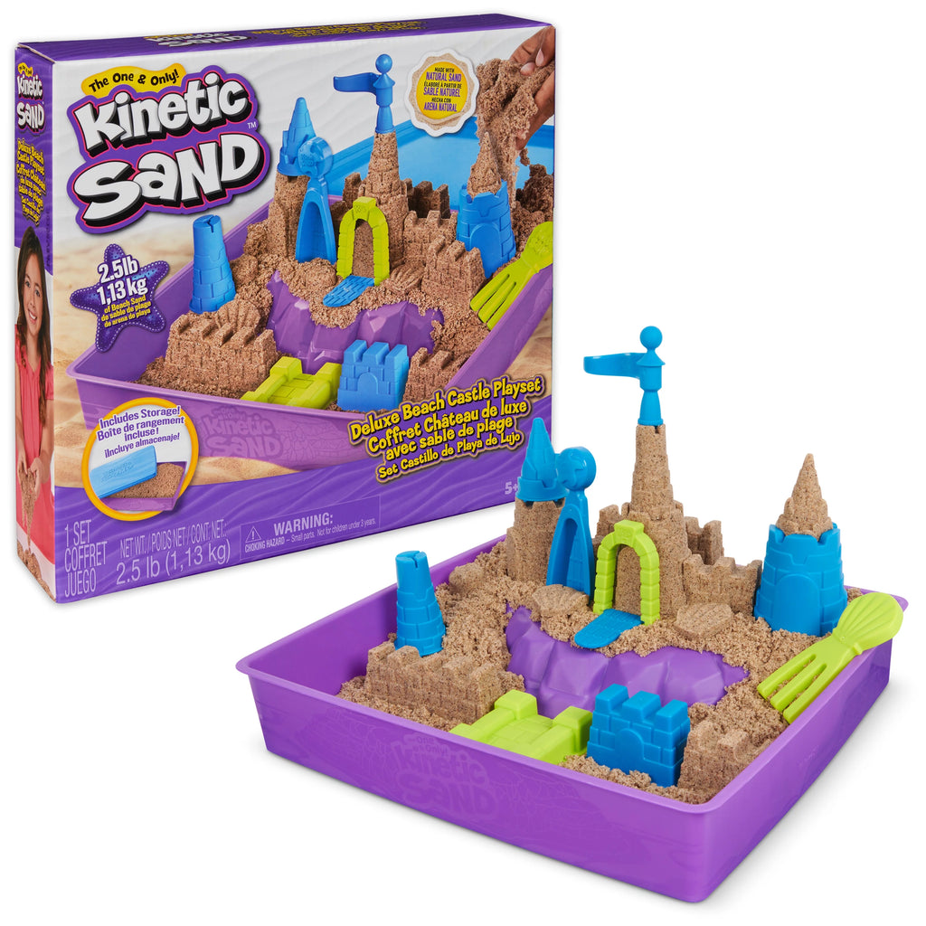 Kinetic Sand Beach Castle Set with Molds & Tools B1106