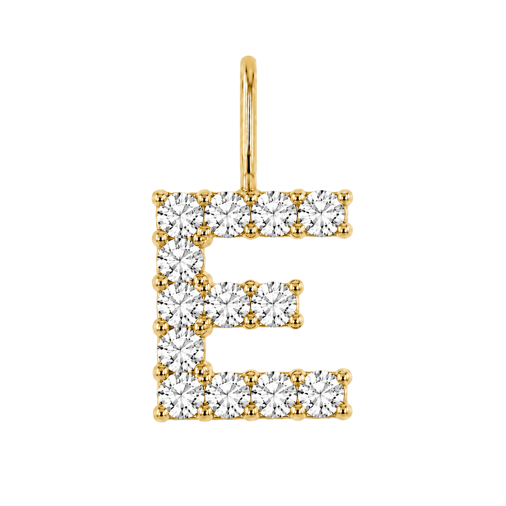 Diamond Initial Charm E118016