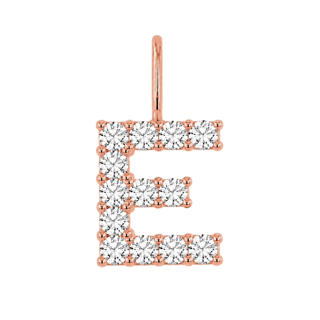 Diamond Initial Charm E118016