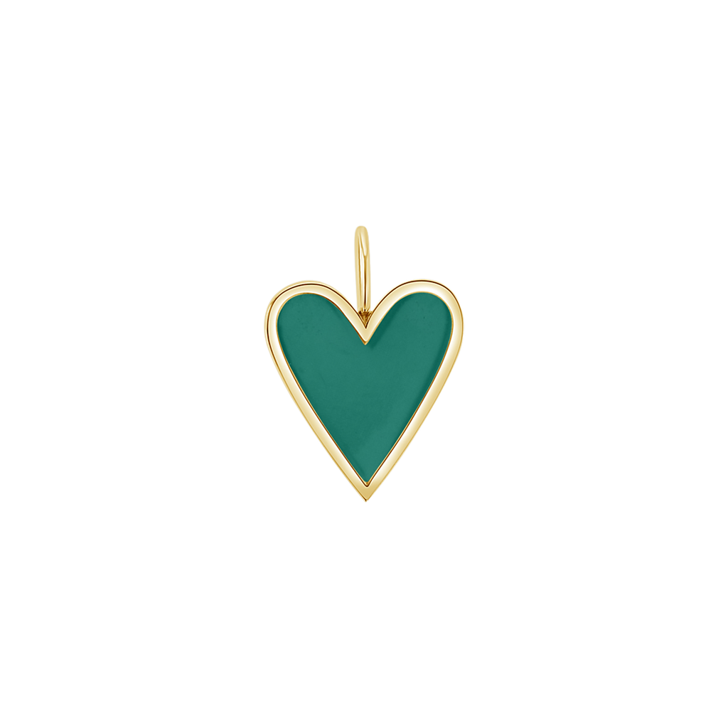 Enamel Heart Charm J6202