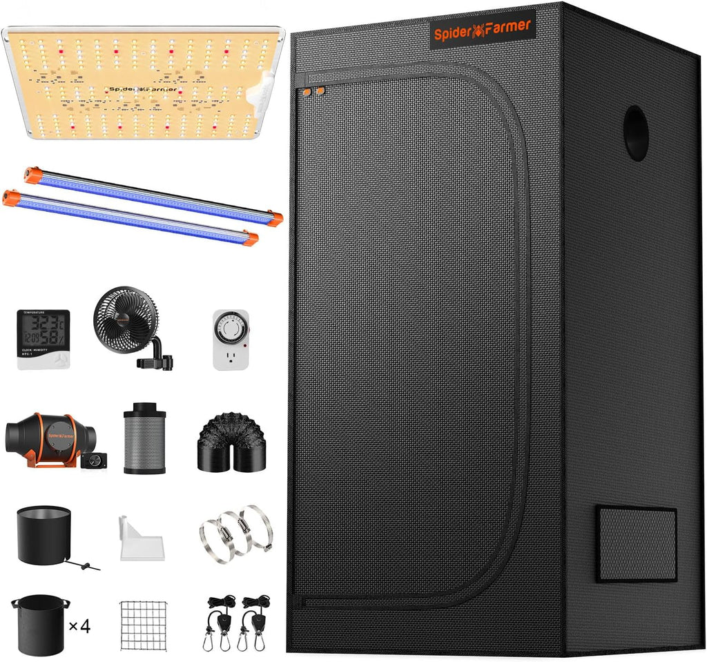 2x2 Complete Grow Tent Kit with UV Supplemental Light 23.6" Long Y825