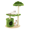 Multi-level Modern Wood Cat Tree with Sisal Scratching Posts C606
