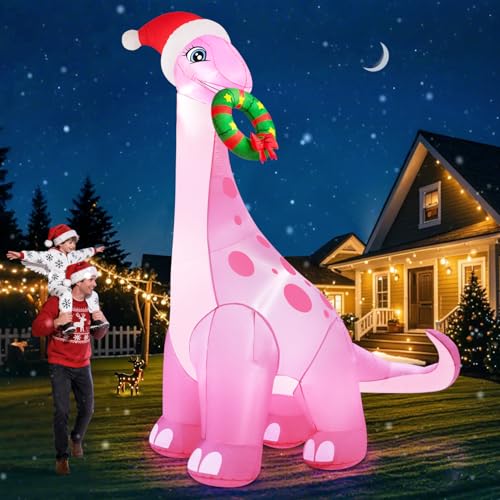 12FT Giant Christmas Inflatables Snowman with 3-Color LED Lights Z675