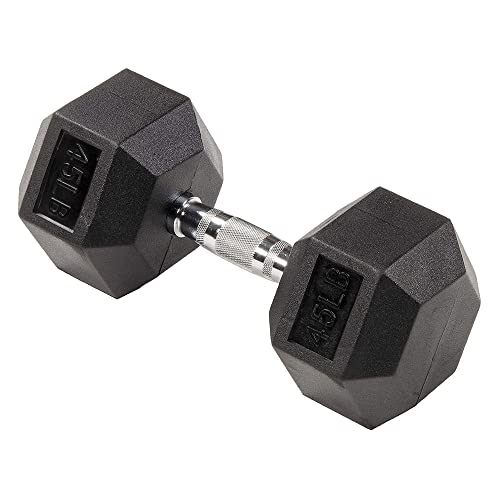 Set of 2 Anti-Slip Cast Iron Hex Dumbbell W248070