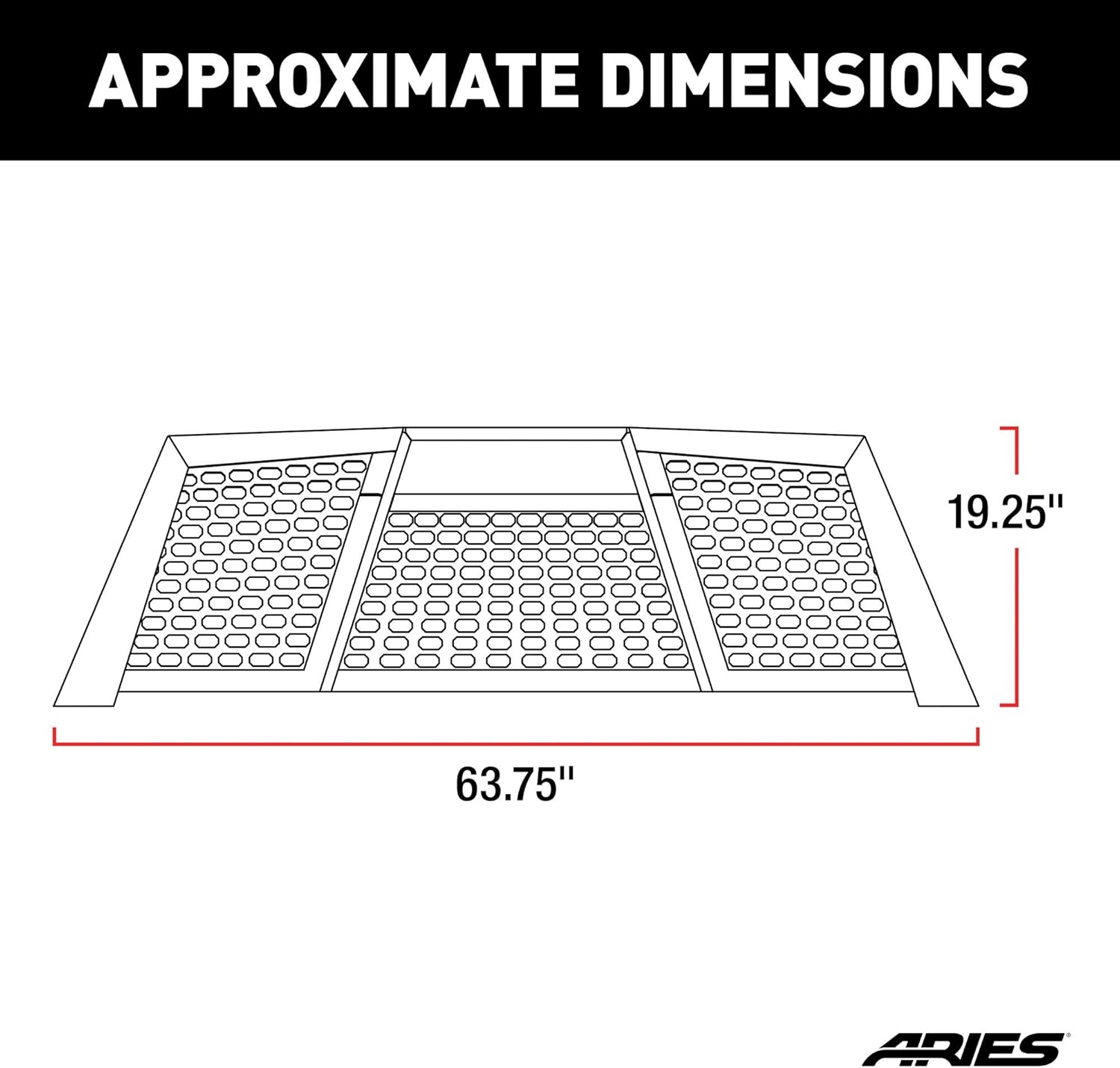 Black Aluminum Truck Headache Rack Cab Protector R3263