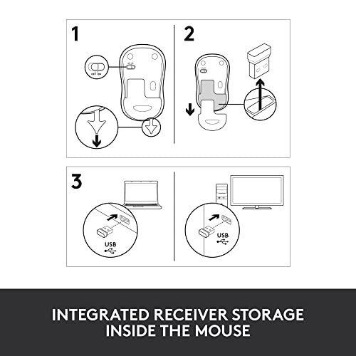 Wireless Mouse with USB Receiver - Swift Grey V31639