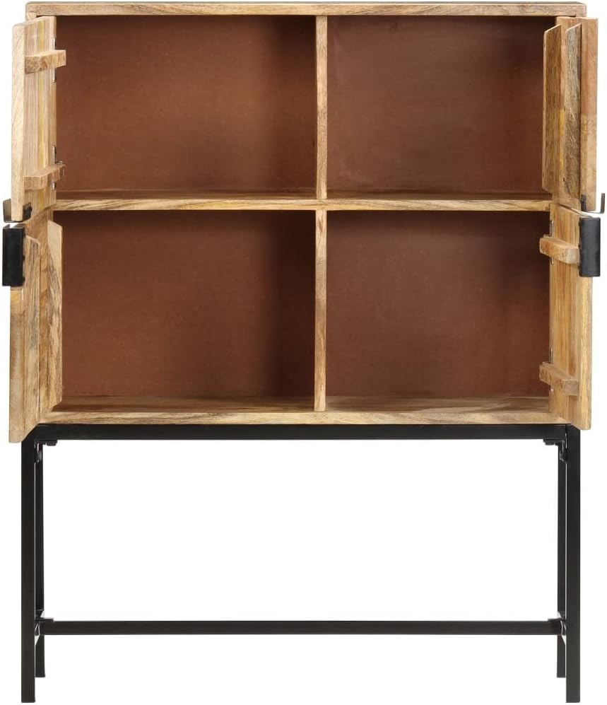 Solid Mango Wood Highboard 31.5"x11.8"x39.4" M51702