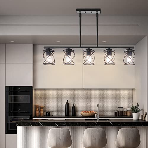 Brushed Nickel 4-Light Linear Pendant Light K6997