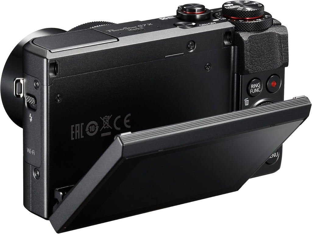 Black 1 Inch Sensor Digital Camera with tilt LCD screen T8220