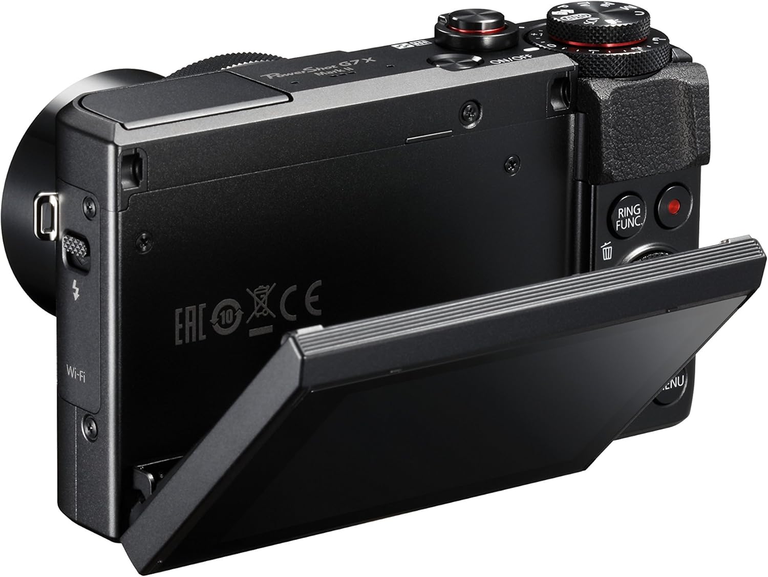 Black 1 Inch Sensor Digital Camera with tilt LCD screen T8220