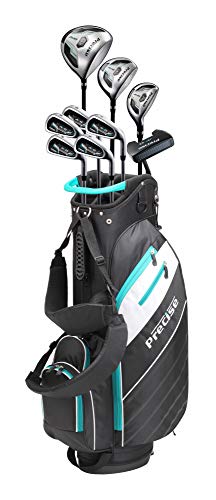 Complete Golf Clubs Package Set Includes Titanium Driver, Fairway, Hybrid, 6-PW Irons, Putter, Bag, 3 H/C's Right Hand X72153