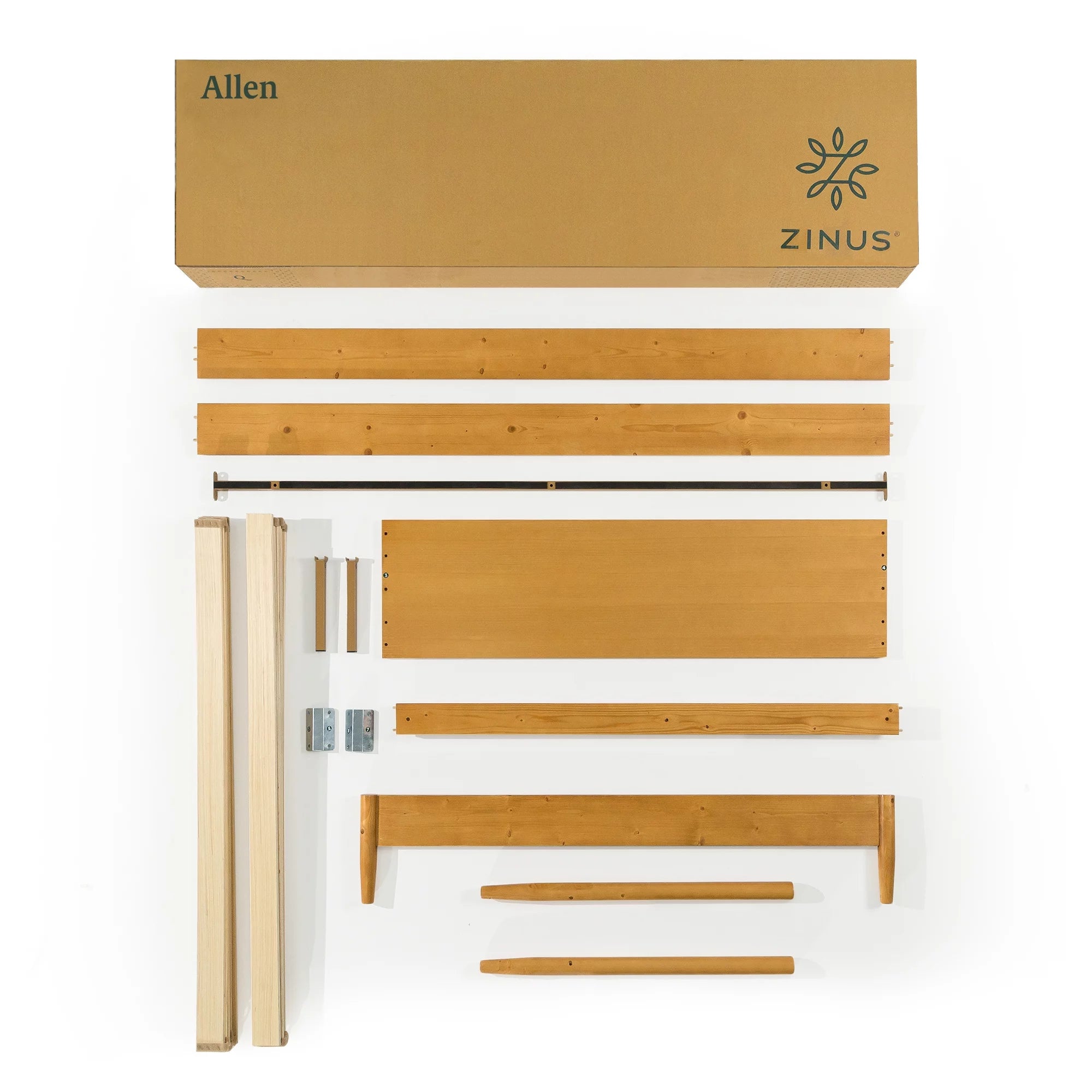 Full Wood Platform Bed Frame V8885