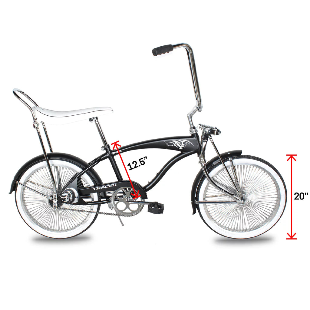 20 inch Matte Black Beach Cruiser Bike E98236