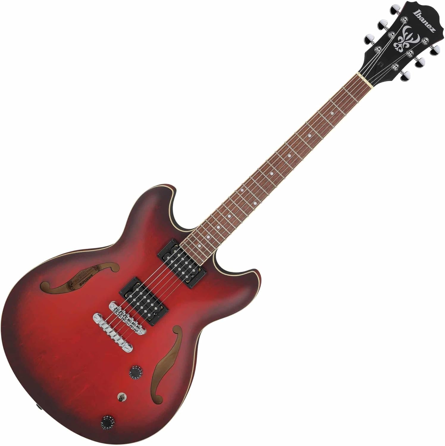Sunburst Red Semi-Hollow Electric Guitar Y97742