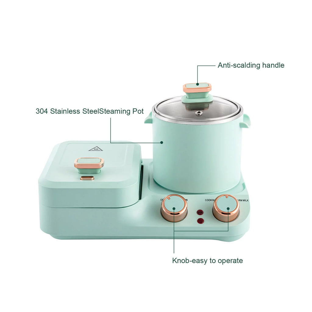 3 in 1 Breakfast Maker Machine with Non-stick Coating Plate X783