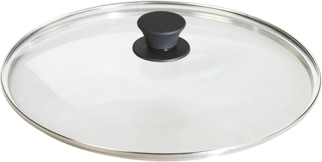 12 Inch Seasoned Cast Iron Skillet with Tempered Glass Lid F13271