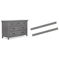 Rustic Grey 7-Drawer Double Dresser P74138