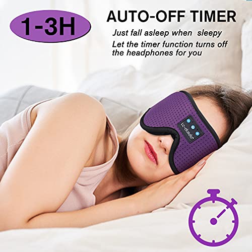 3D Sleep Mask Bluetooth Wireless Music Eye Mask with Ultra-Thin Stereo Speakers U886