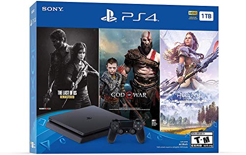 1TB HDD Gaming Console Bundle with Three Games and Dualshock 4 Wireless Controller Q6464