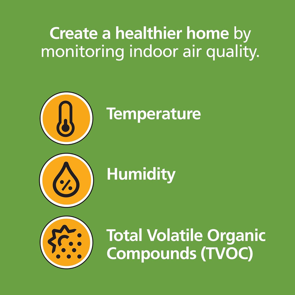 Smart Smoke & Carbon Monoxide Detector with Indoor Air Quality Monitor, Hardwired w/Battery Backup L496292