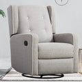 Gray Manual Swivel Rocker Recliner Chair K234042
