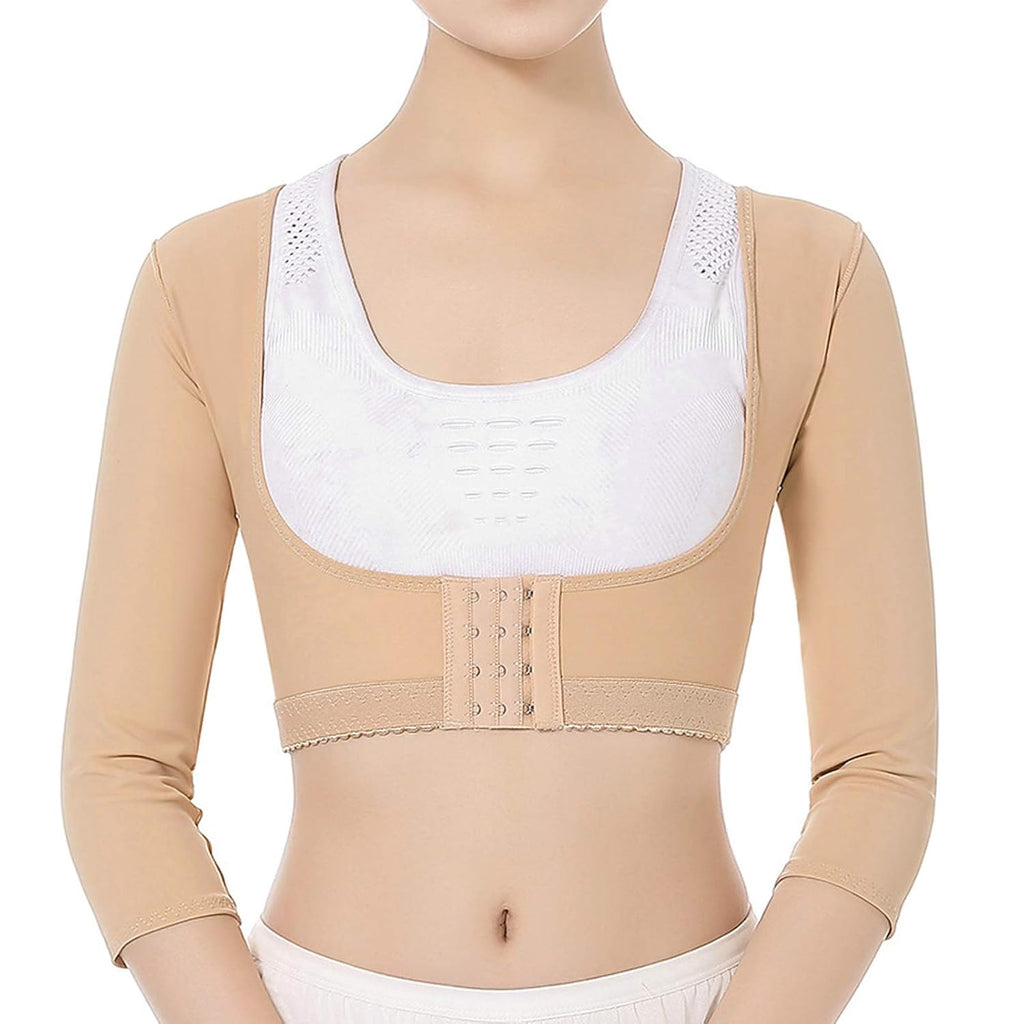 Women Posture Shaper Upper Arm Shaper Shapewear Compression Sleeves Posture Corrector Slimming Upper Sleeves Body Shaper Back Support Vest F424094