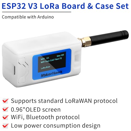 ESP32 LoRa V3 Development Board with 1100mAh Battery and N30 Protect Case Set Y75186