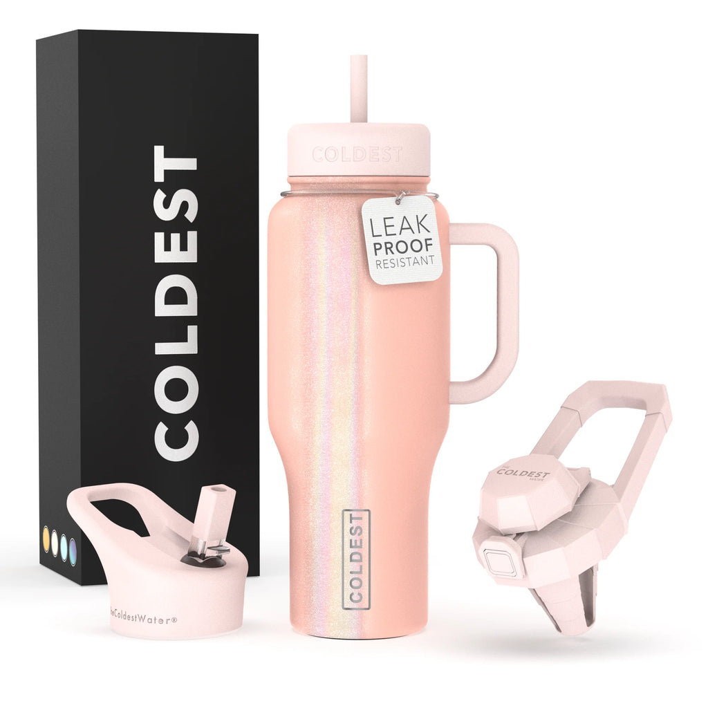 36 oz Insulated Stainless Steel Tumbler with Handle and Straw Lid U30121
