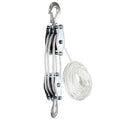 Rope Pulley Hoist 2200 lbs, Heavy Duty Pulley, 8:1 Power Pulley Block and Tackle System J175102