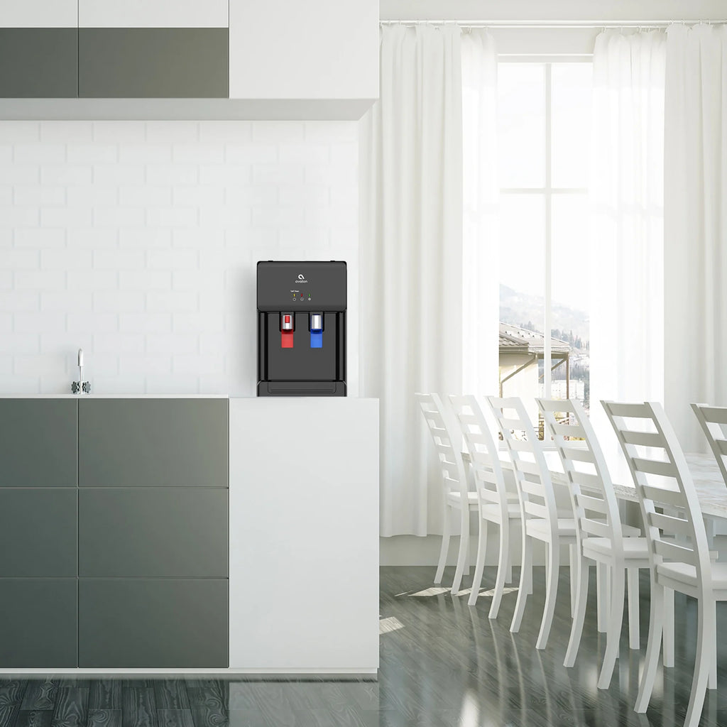 Black Countertop Bottleless Water Dispenser Hot Cold E3444