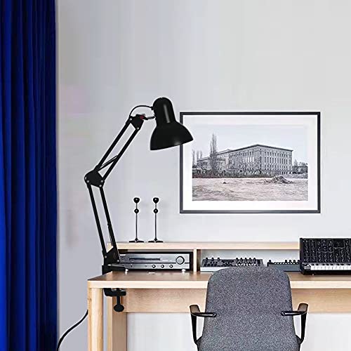 Led Desk Lamp with Clamp, Swing Arm, Folding Table Lamp X4384