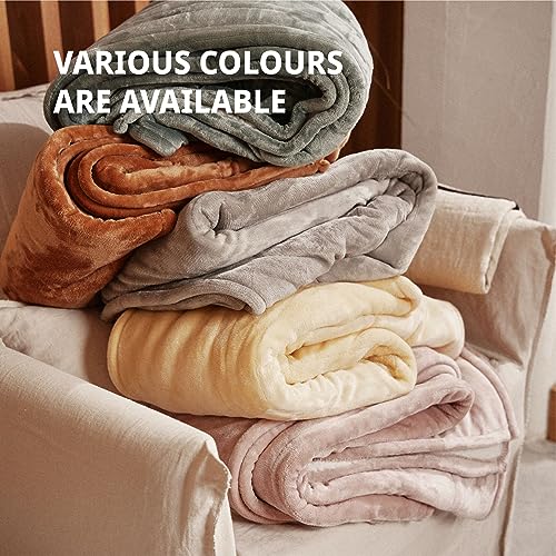 Soft Silky Plush Electric Throw Blanket 50''X60'' Grey Q69663