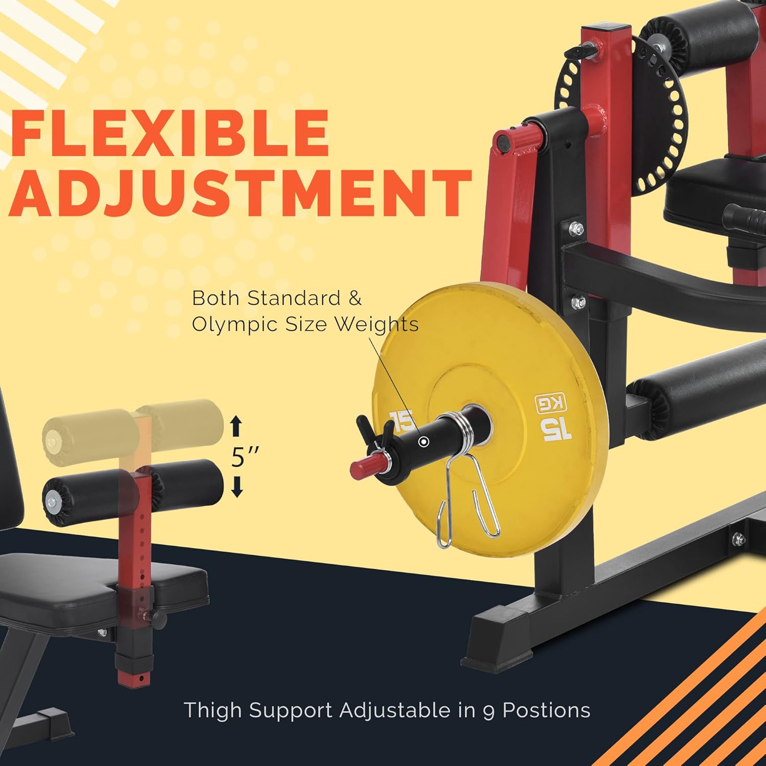 Adjustable Leg Extension and Curl Machine L72853
