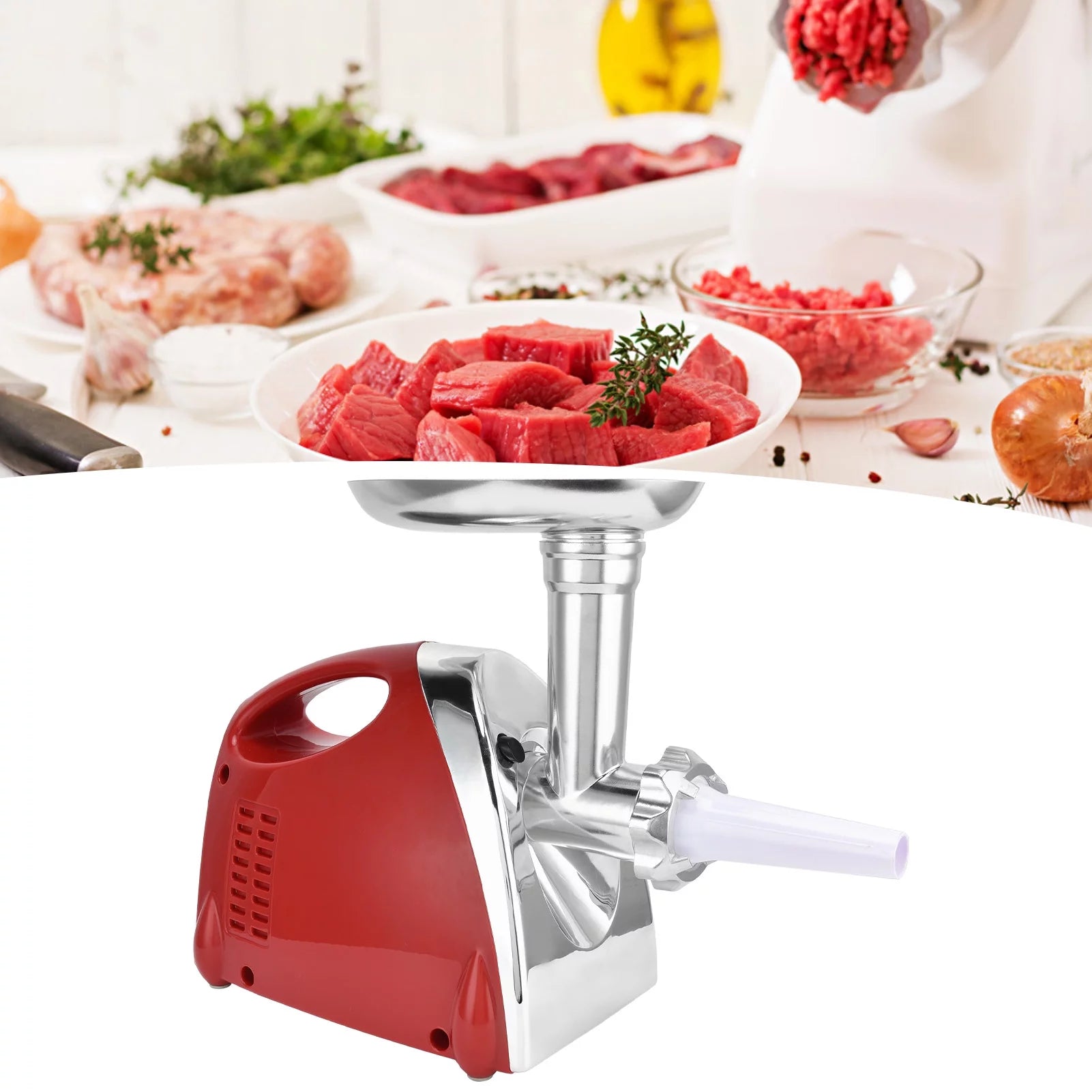 2800W Stainless Steel Electric Meat Grinder and Sausage Stuffer G415695