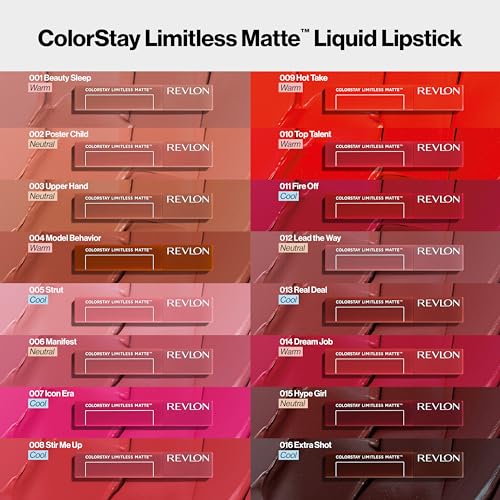 ColorStay Limitless Matte Liquid Lipstick, 016 Extra Shot, 0.17 fl oz P143