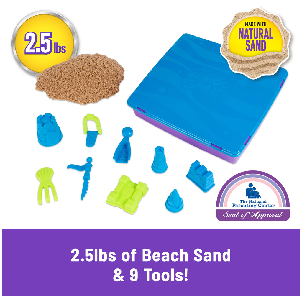 Kinetic Sand Beach Castle Set with Molds & Tools B1106