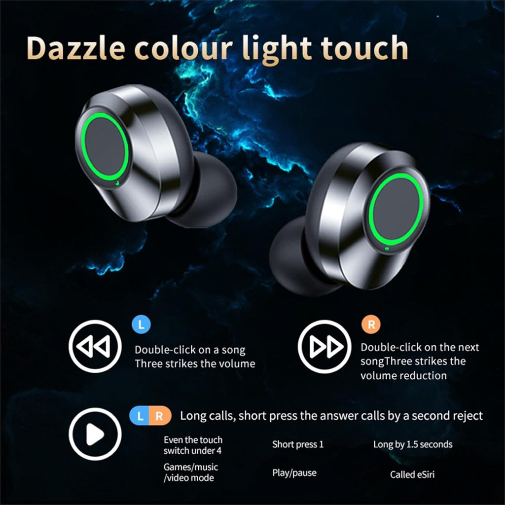 Wireless Earbuds Bluetooth 5.3 IPX4 Waterproof Stereo Earphones with Charging Case Y689