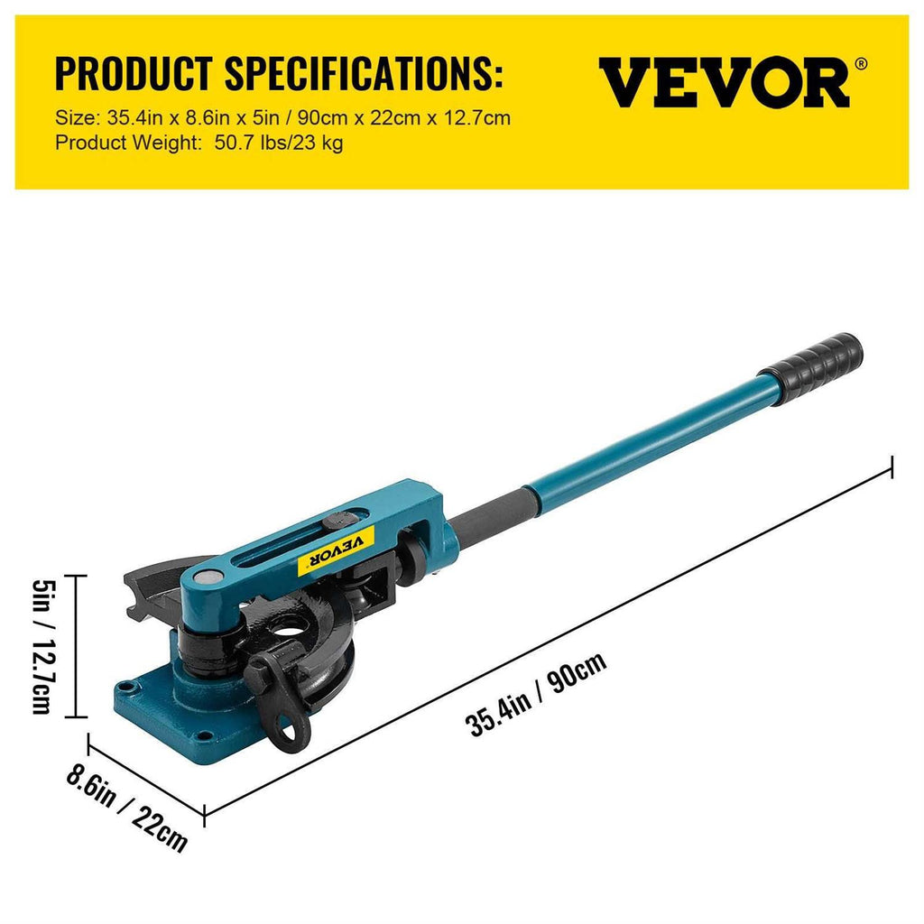3/8 to 1 Manual Pipe Tube Bender with 7 Dies R550