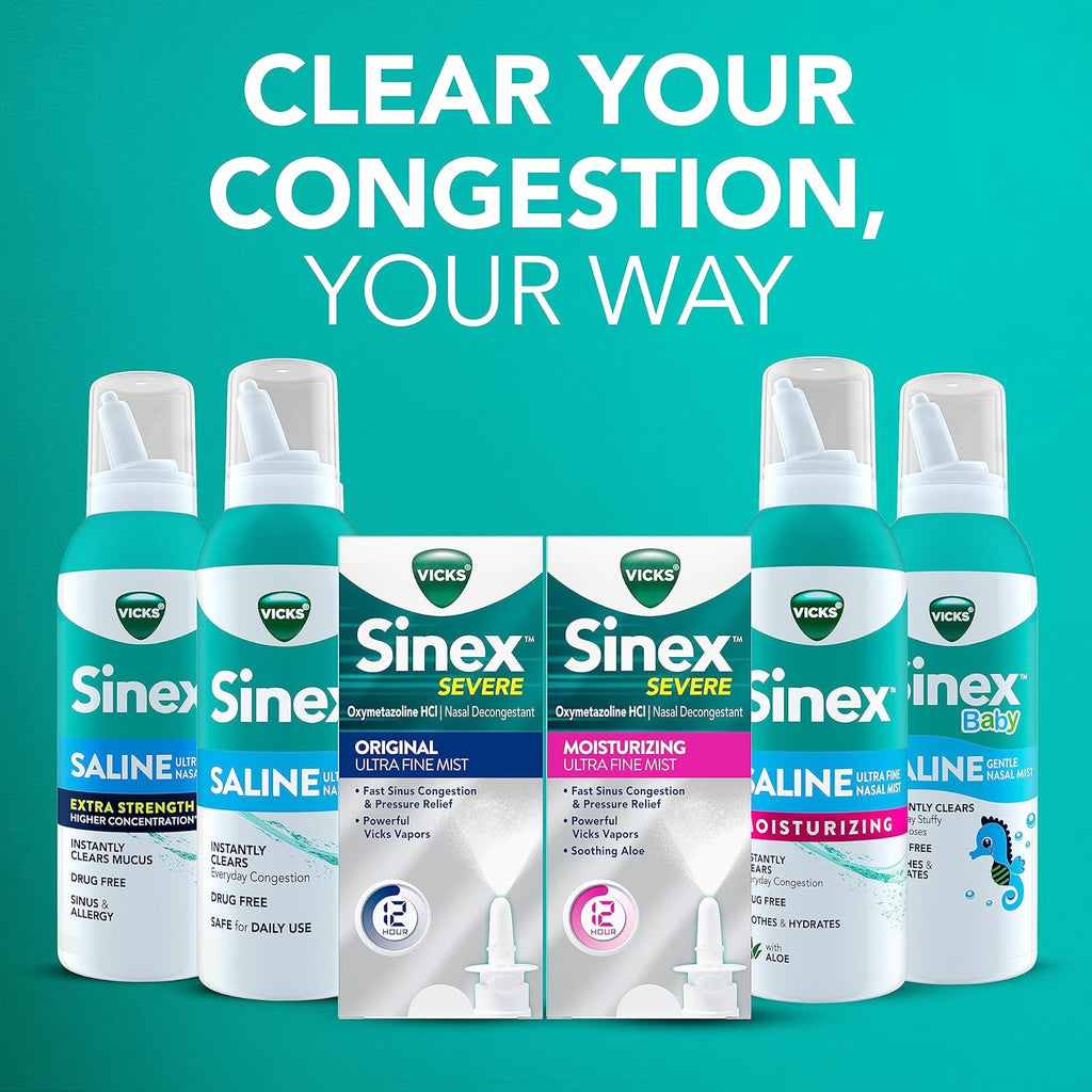 Extra Strength Nasal Spray, 3X Concentrated Drug Free Ultra Fine Mist, 5 OZ x 2 P883113
