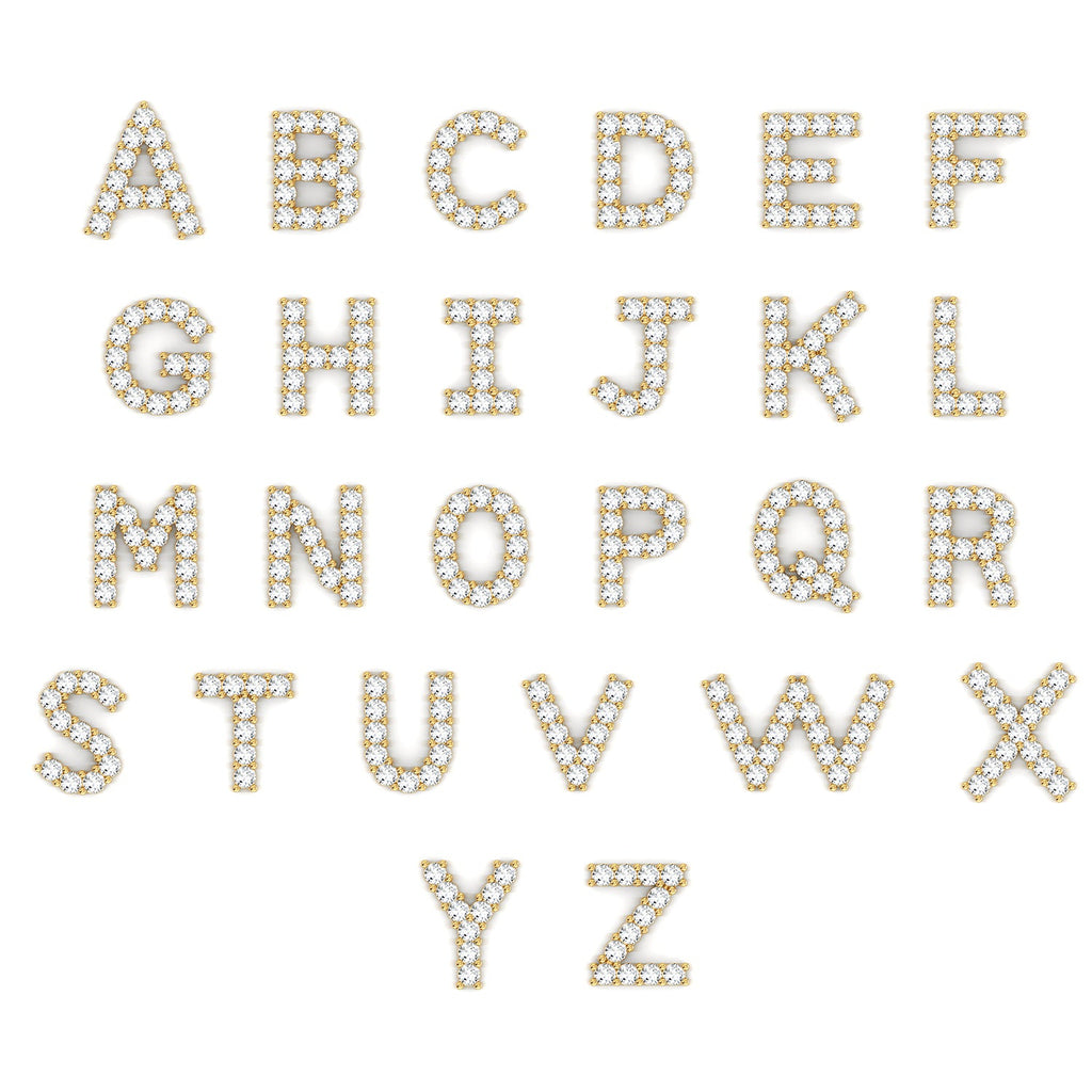Diamond Initial Charm E118016