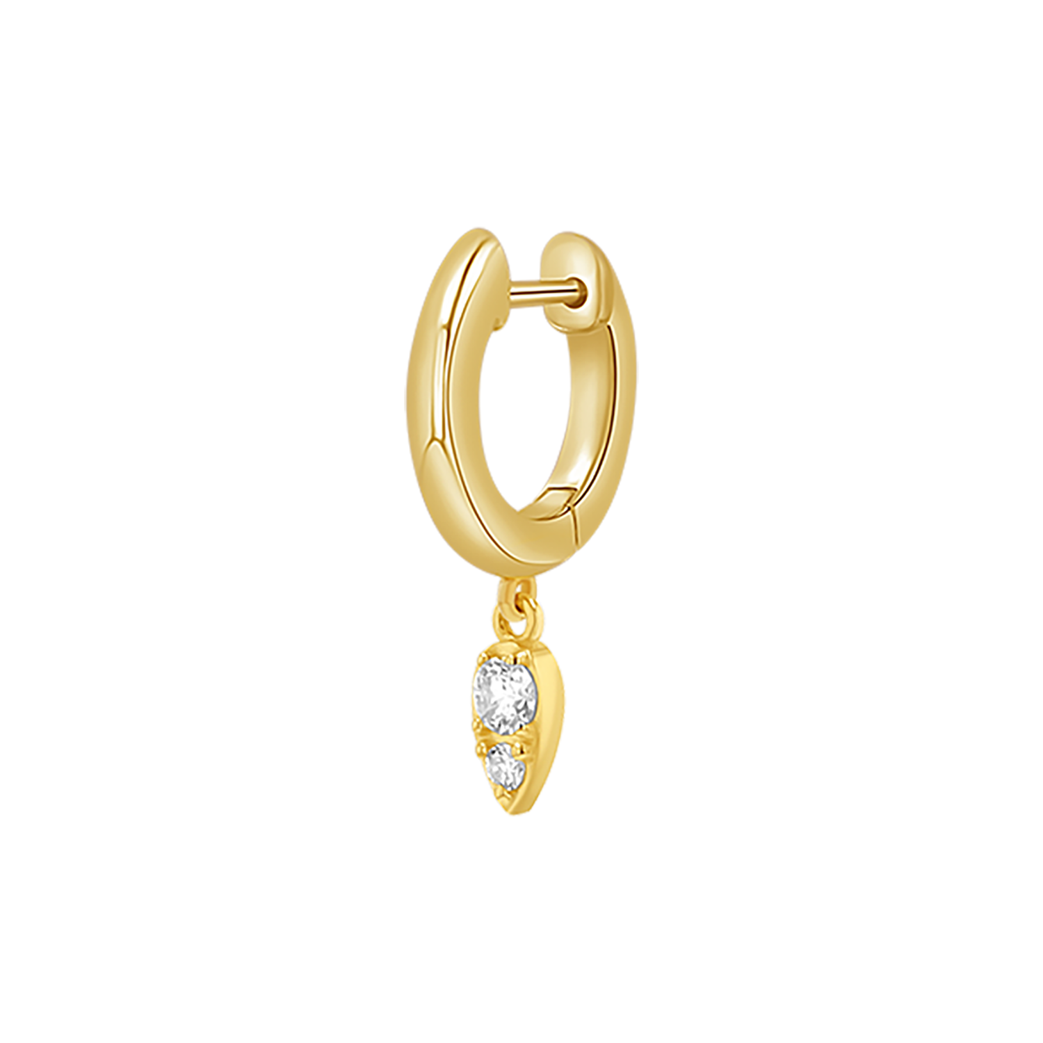 Pear Shaped Diamond Drop Huggies V94443