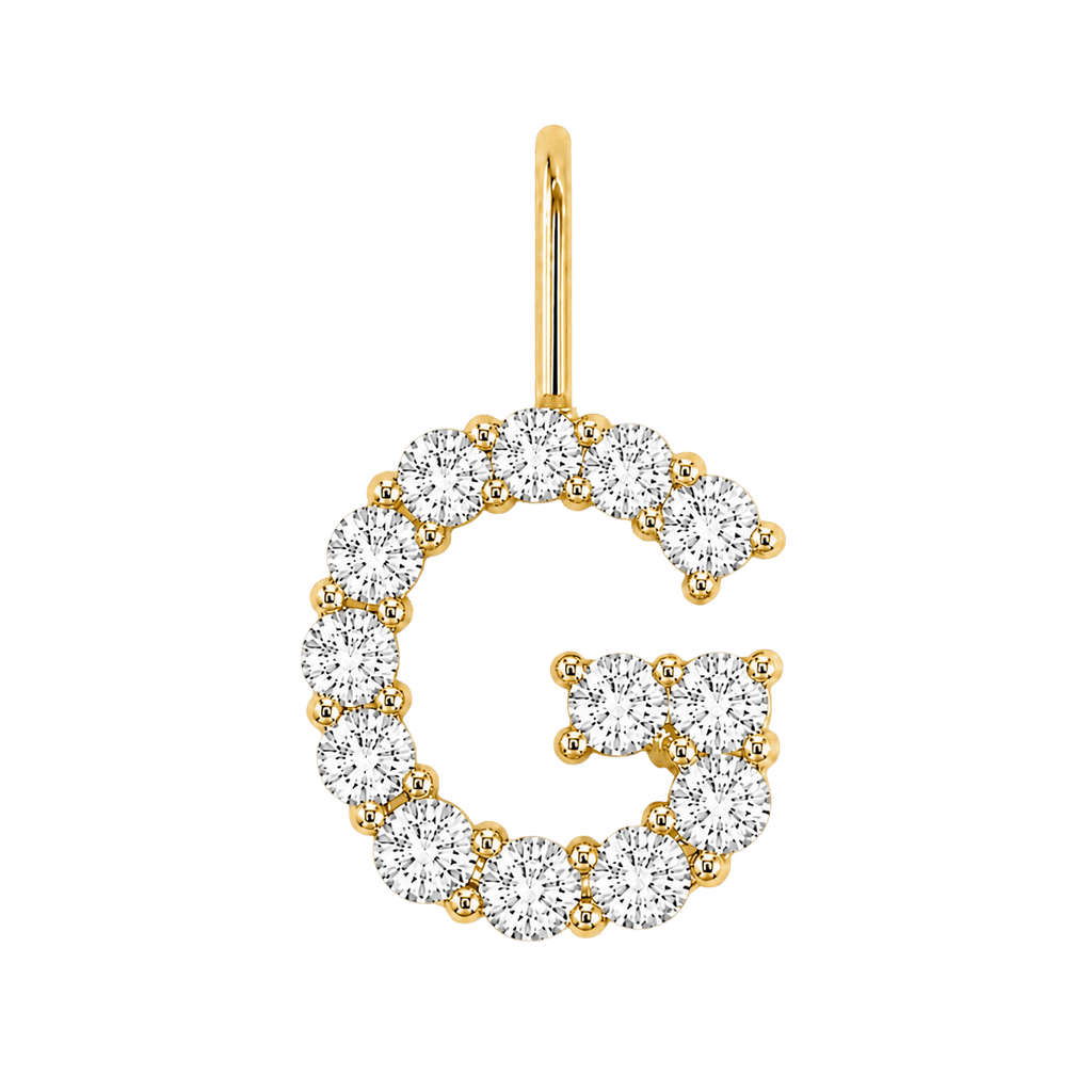 Diamond Initial Charm E118016