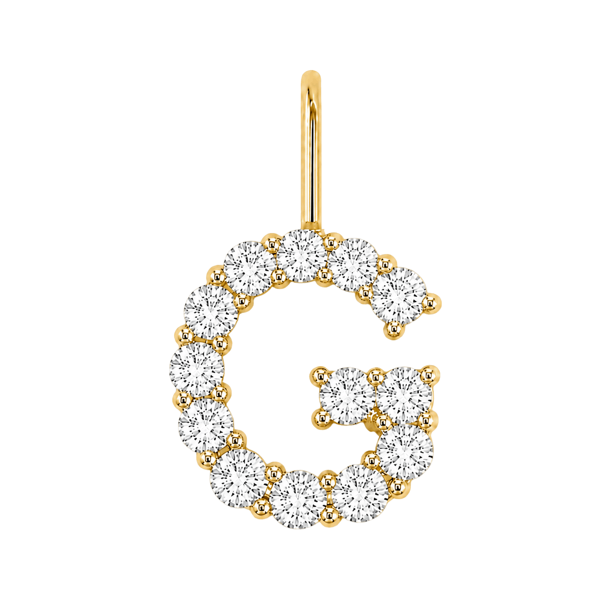 Diamond Initial Charm E118016