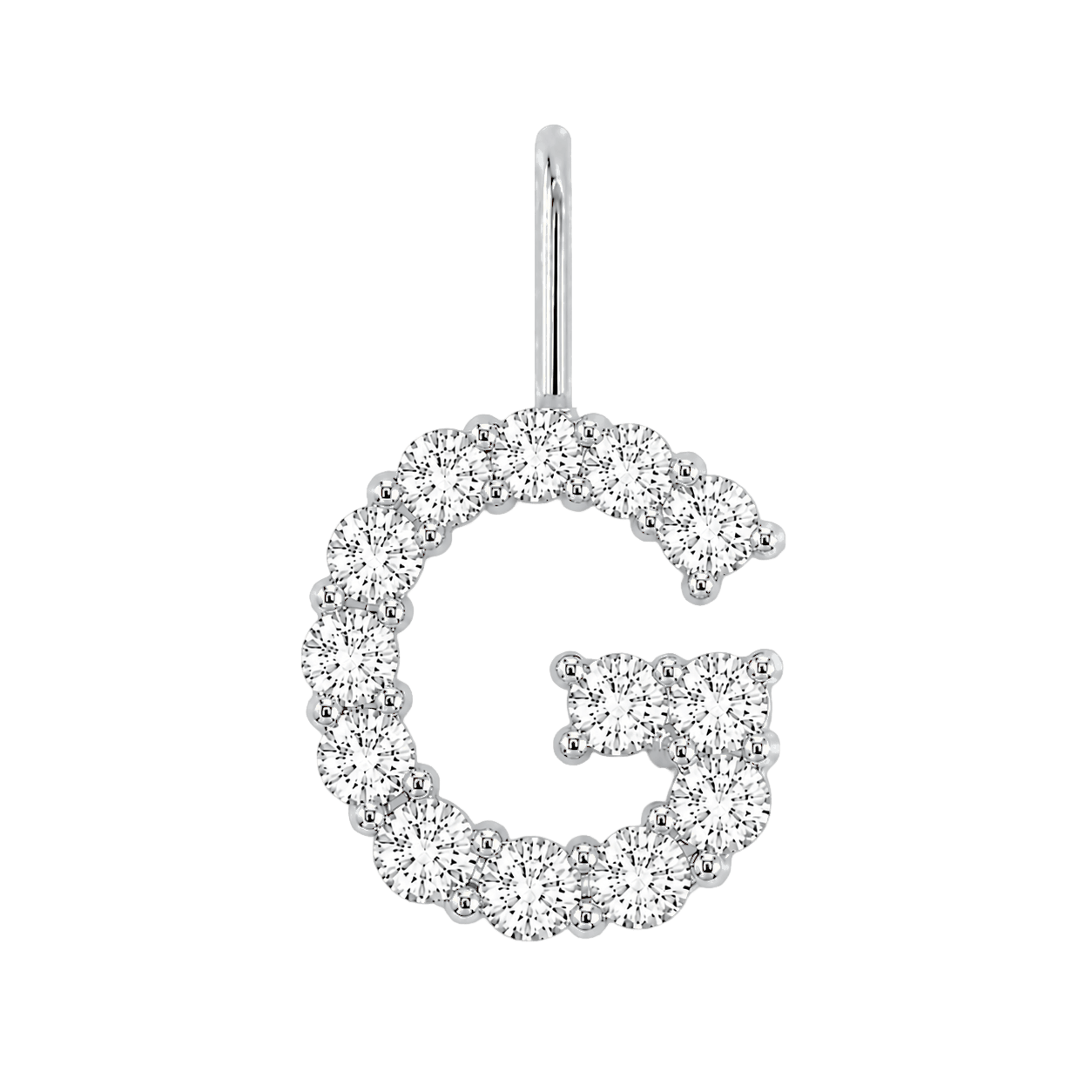 Diamond Initial Charm E118016