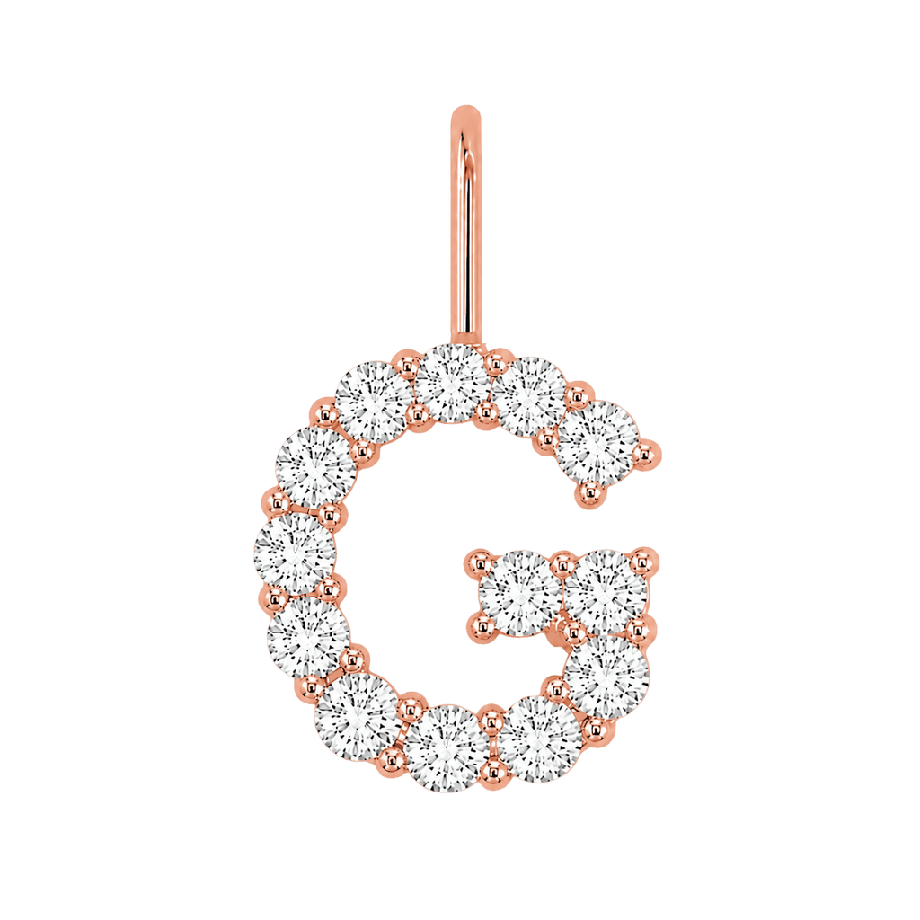 Diamond Initial Charm E118016
