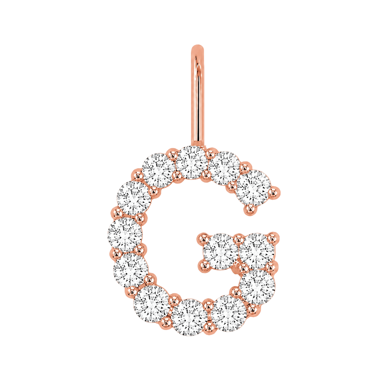 Diamond Initial Charm E118016