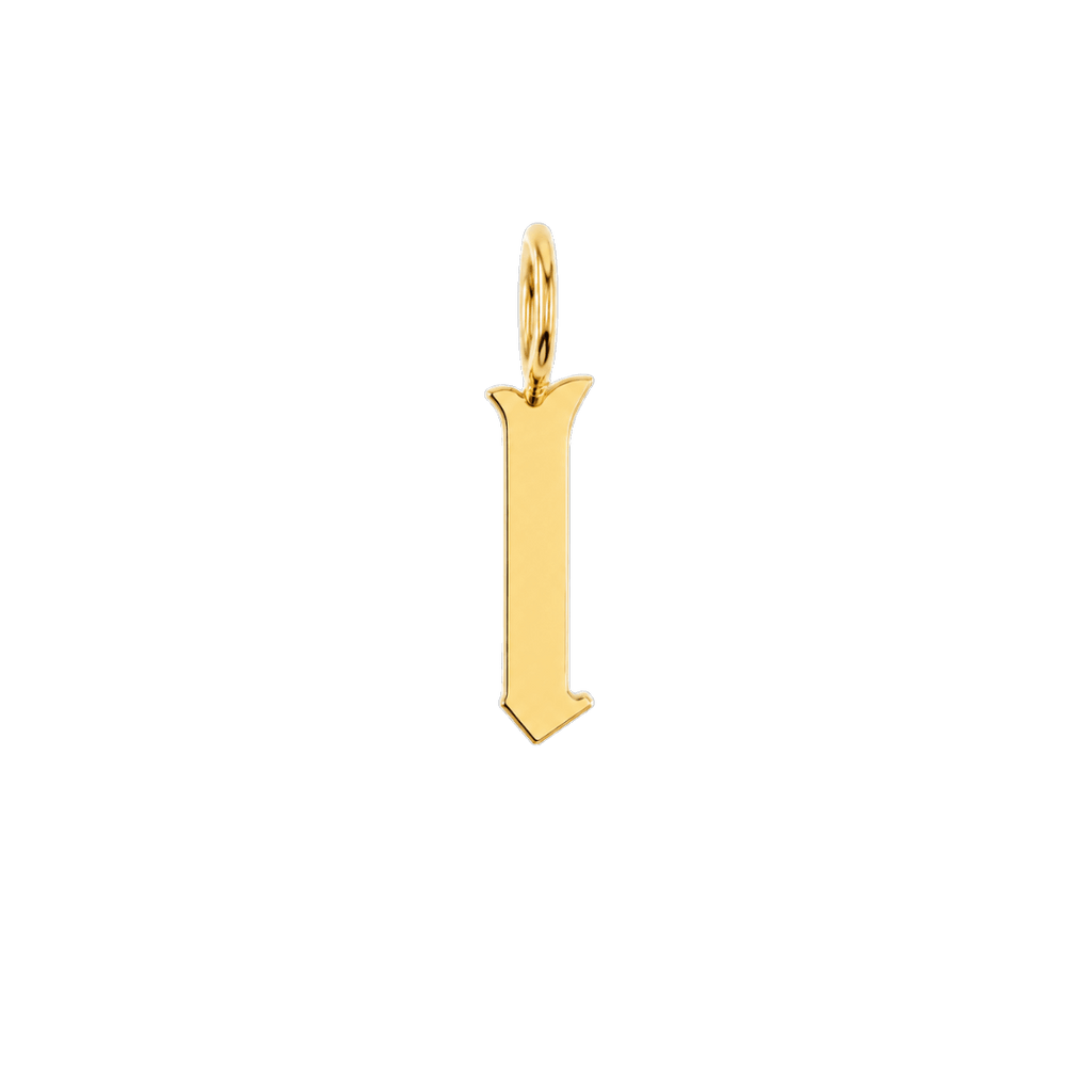 Gothic Old English Initial Letter Charm W17433