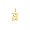 Gothic Old English Initial Letter Charm W17433