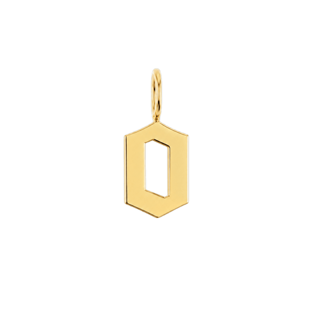 Gothic Old English Initial Letter Charm W17433